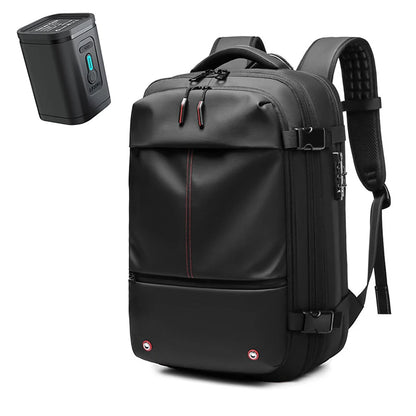 Sac à Dos de Voyage avec Compression Sous Vide 40L Extensible, Anti-Vol, USB, Compartiment Laptop