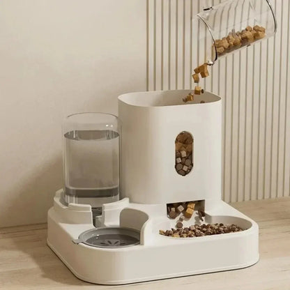 Fontaine Distributeur Automatique 2-en-1 pour Chien & Chat