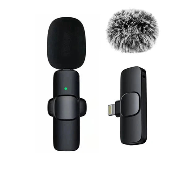 Micro-Cravate Sans Fil 2-en-1 pour iPhone, Android, PC & Caméra