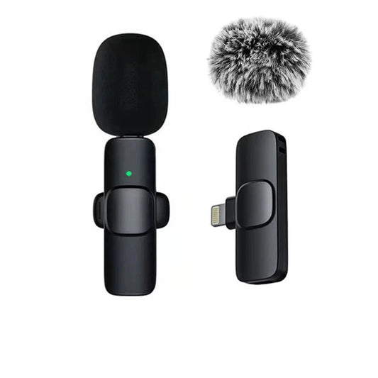 Micro-Cravate Sans Fil 2-en-1 pour iPhone, Android, PC & Caméra