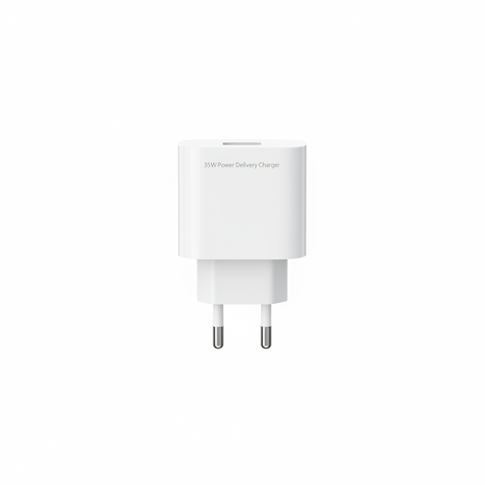 Chargeur Rapide USB-C 35W sur fond blanc