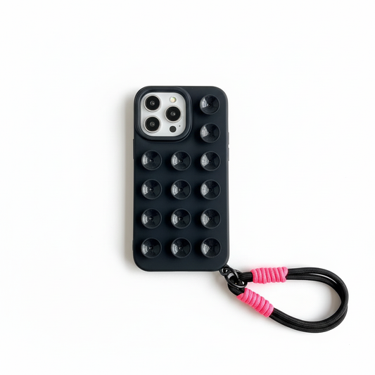 Coque iPhone Ventouse Silicone - Photo Produit