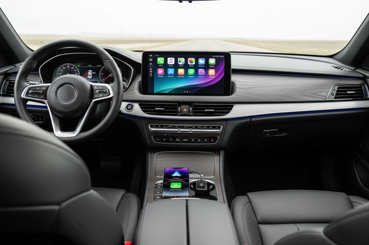 Écran CarPlay avec iPhone sans câble