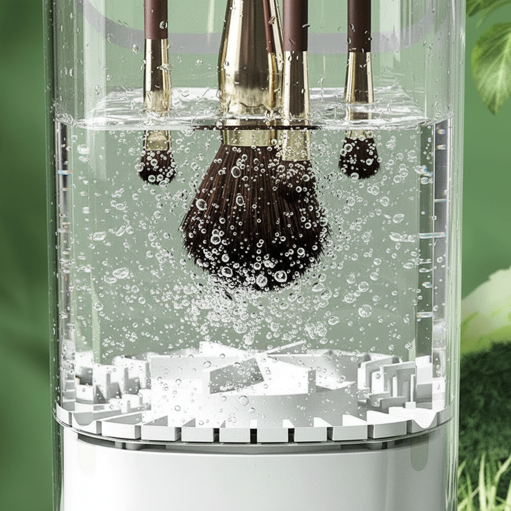 Détail nettoyage en action