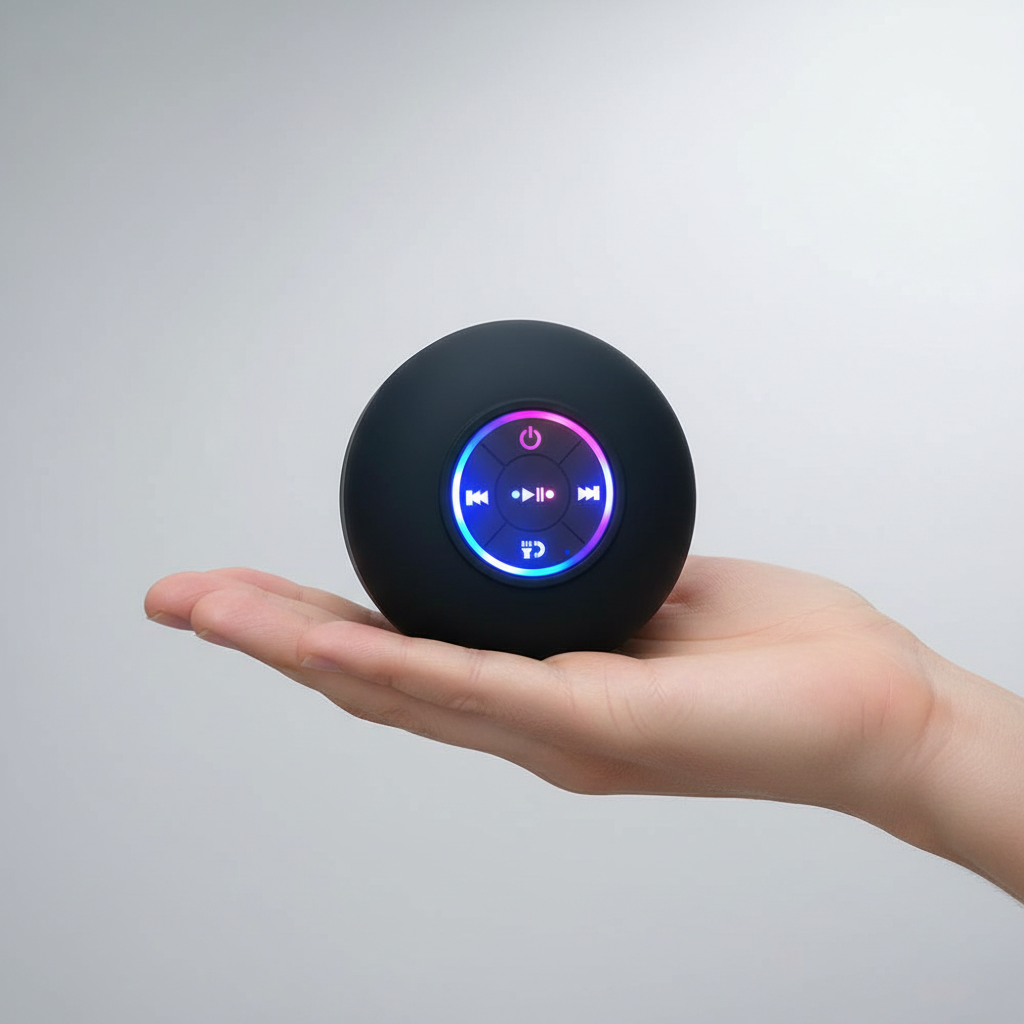 Enceinte tenue dans la main