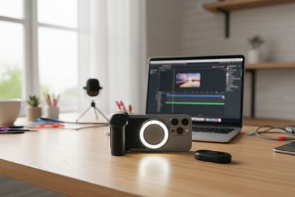 Grip posé sur table de créateur