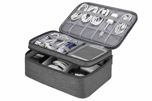 Gros plan organisateur câbles