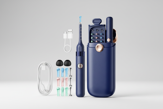 Gros plan otoscope embouts silicone