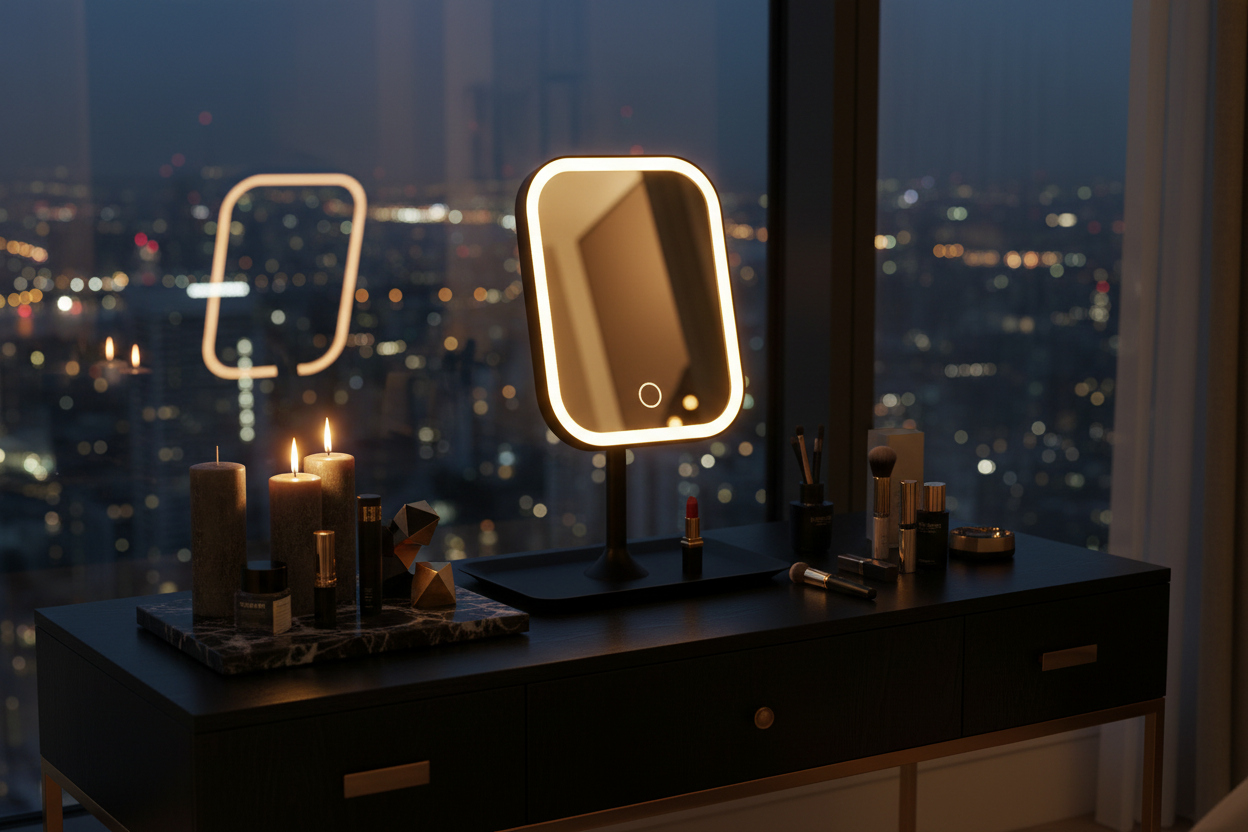 Miroir LED décor luxe