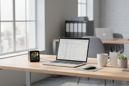 Station météo sur bureau office