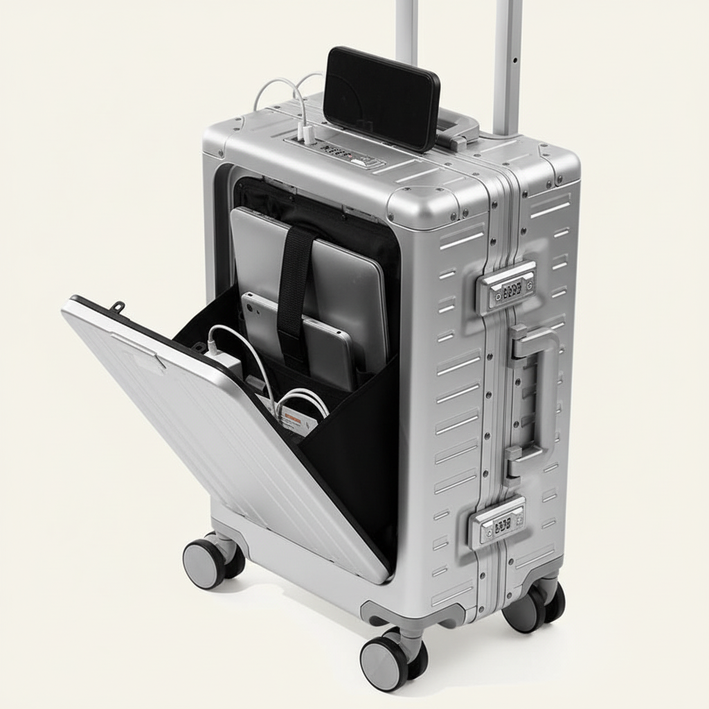 Valise aluminium - Détails